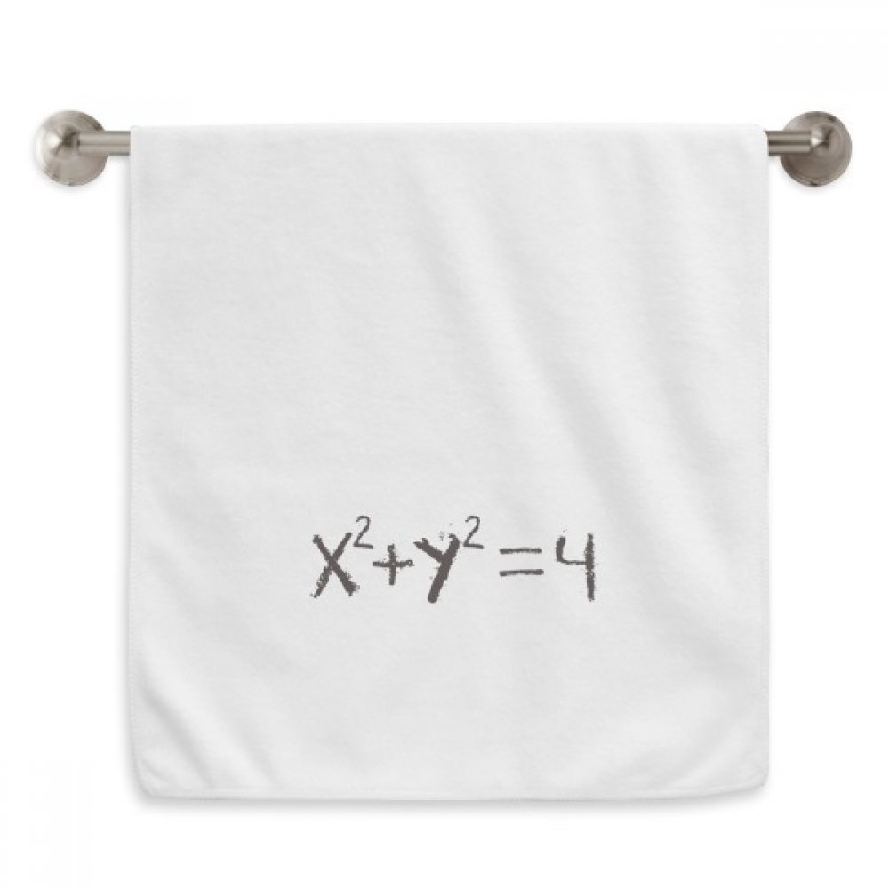 Serviette équation du cercle Math Knowledge blanche 33x74 cm