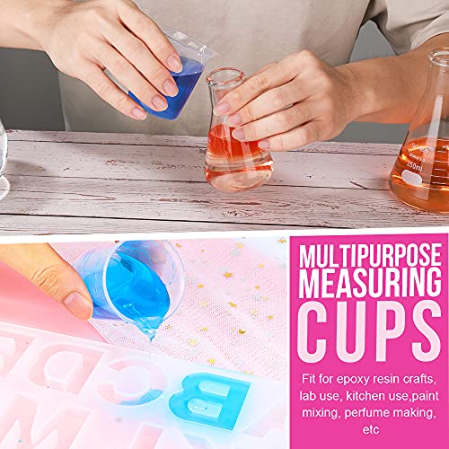 Kit de 36 vasos medidores de plástico para resina miniatura 6