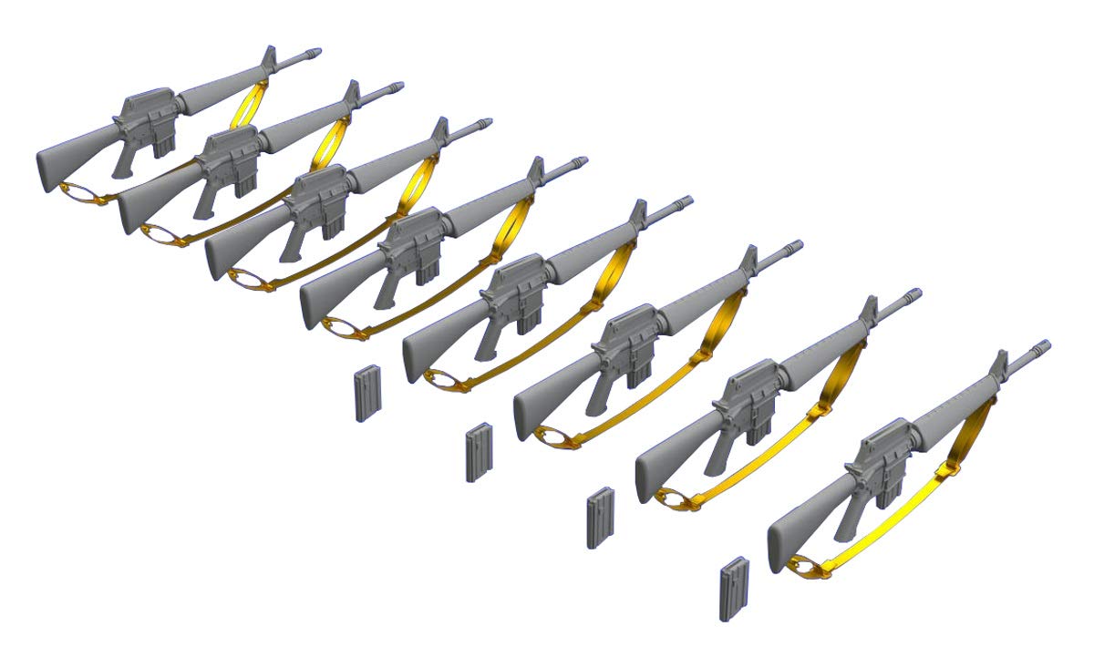 Amazon.com: Eduard EDB635009 1:35-M16 Rifle Vietnam War