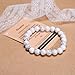 AD Beads Handmade Gemstone Stretch Elastic Bracelet Crystal Healing Reiki Nature's Beauty and Spiritual Essence Unisex (10mm, Howlite (Calmness for Sleep))