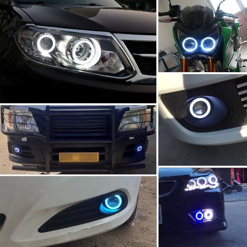2PCS Angel Eagle Eye LED Luz para Coche y Motocicleta miniatura 2