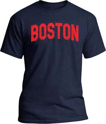 Boston Massachusetts MA Vintage Team Fan T-Shirt for Men Women