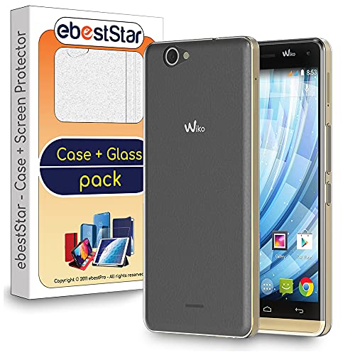 ebestStar - Coque pour Wiko Getaway, Etui Protection Silicone Transparent Antichoc, Souple Slim + Mini Stylet + 3 Films d'écran, Transparent