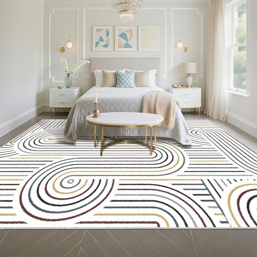 Tapis cuisine résistant usure 120x160 moderne blanc - 5