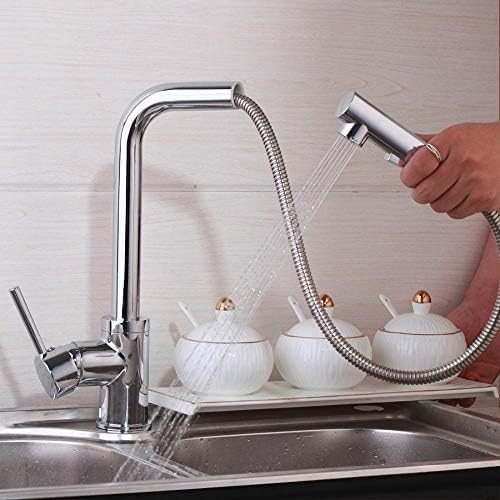 la Mezcladora de la Cocina Saca el Grifo, la Cocina Fría Y Caliente, el Grifo de Latón Sólido, el Grifo de la Cocina, LVFXQRXO