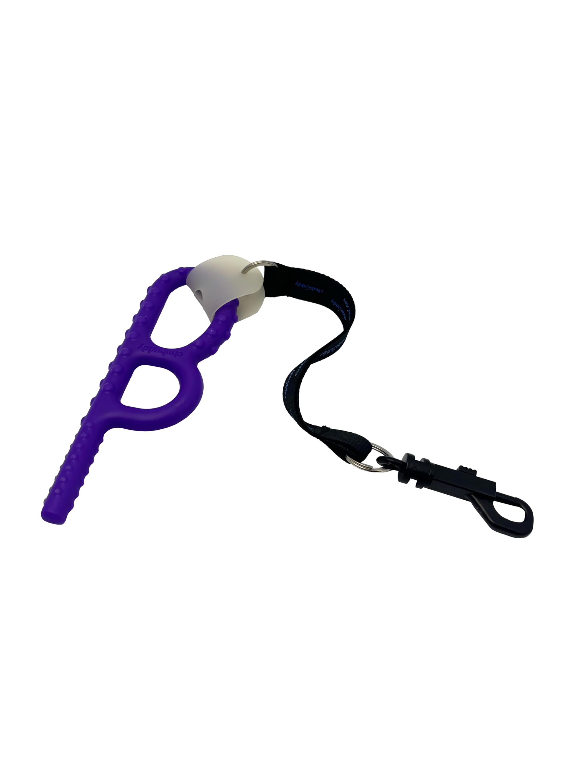 CHU-BUDDY Chewy Holder - Paquete de 4: dos cordones negros con clip y dos (negro) para el cuello