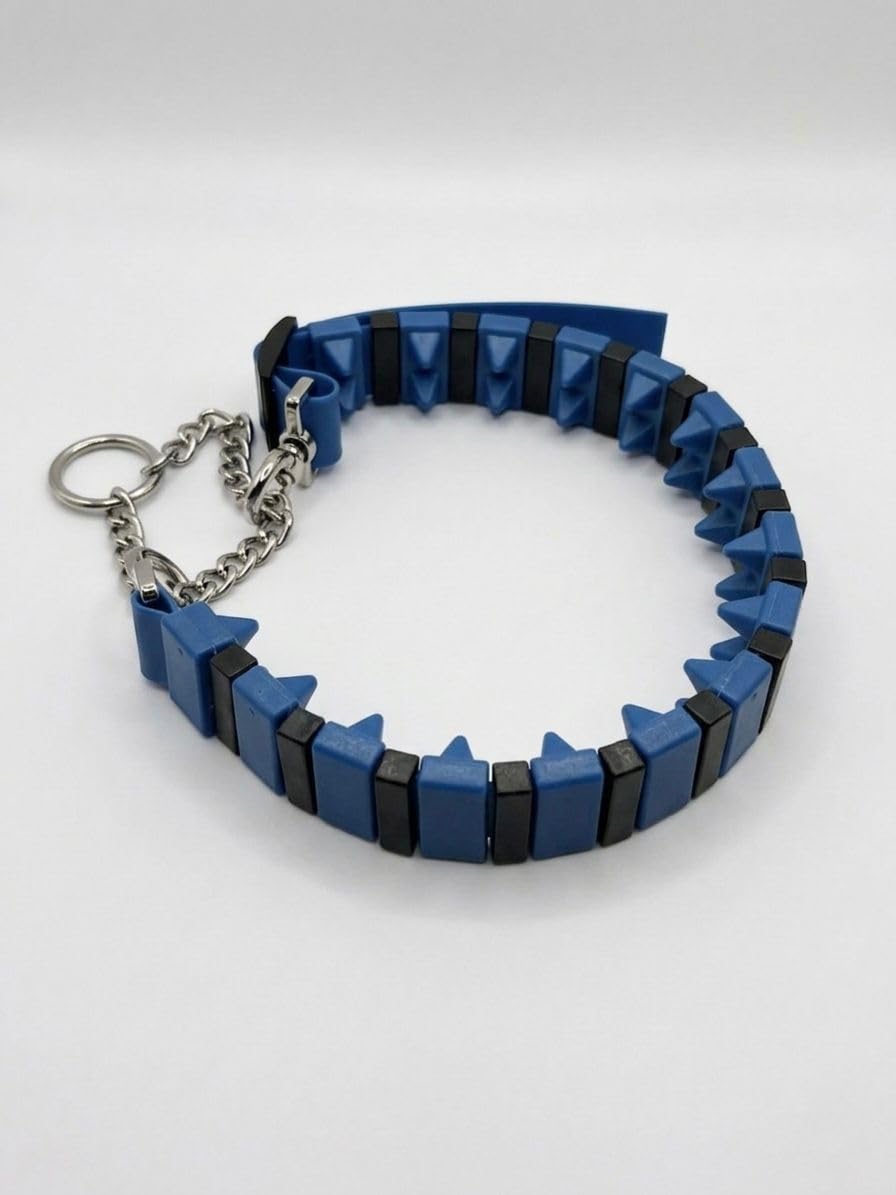 Professional Adjustable Dog Training Collar | Safe Dangeless Educational Collar | Lightweight & Sturdy | Pull Control | K9 & Home Use | Polymer (Blue)