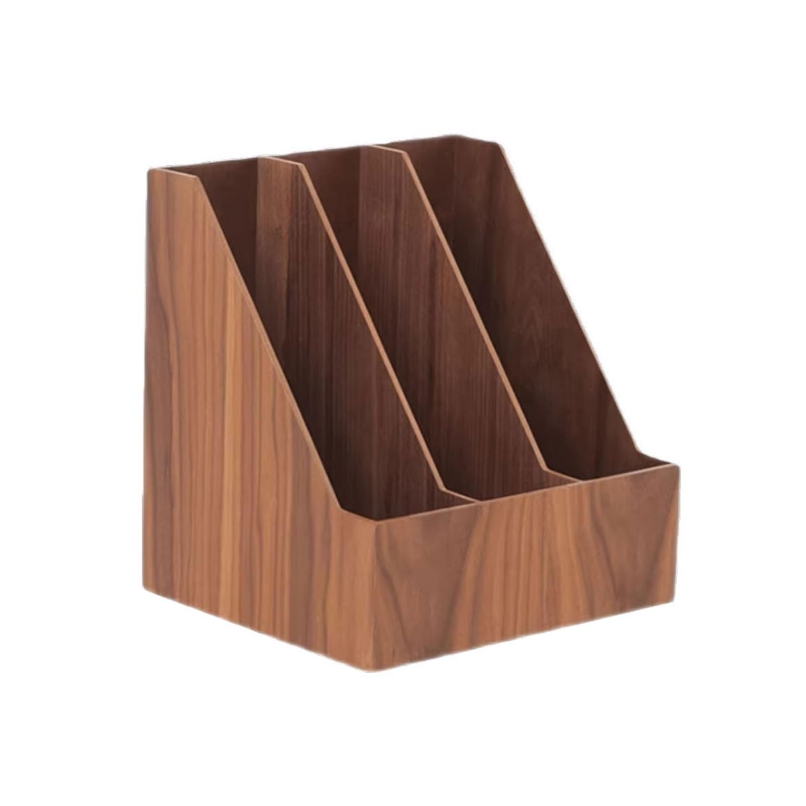 Shihan-2015 Bookcase Vertical Desktop A4 Files Storag Rack Wooden Minimalism Bookshelf Three compartments Display Shelf