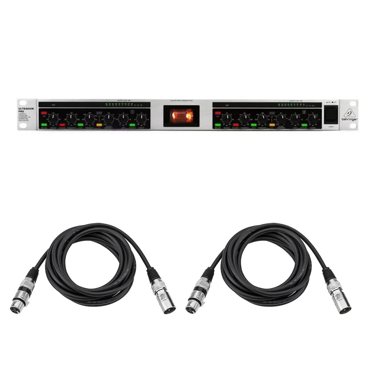 Ultragain Pro MIC2200 V2 2-Channel Audiophile Vacuum Tube Microphone/Line Preamplifier, B…