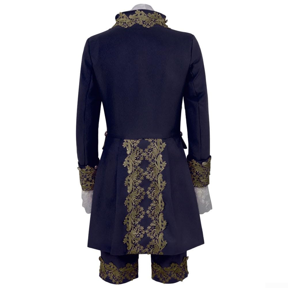 Niceminiwall para Traje Cosplay para Caballero Británico Hombre para Estilo Victoriano(Blue XL)