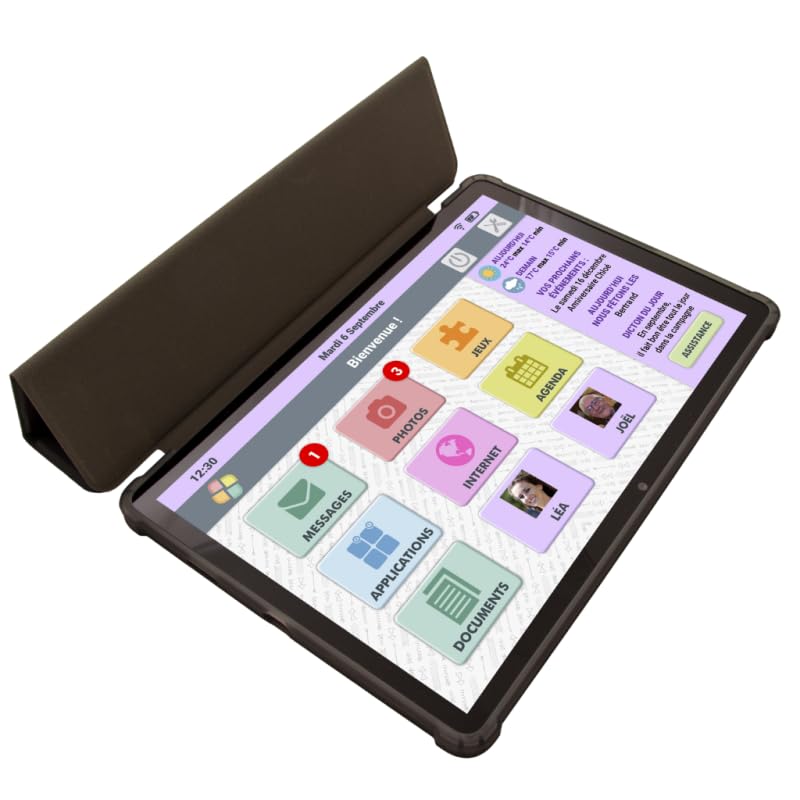 FACILOTAB Nomad - Tablette Senior - Simple et Intuitive, Idéal pour Personne Âgée - Grand Ecran...