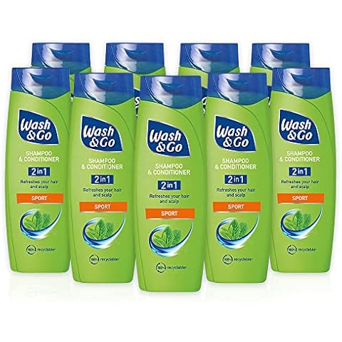 Wash & Go 2 in 1 Sport Shampoo and Conditioner X 9 bottles Cover