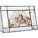 J Devlin Pic 278-46H Glass Picture Frame 4x6 Horizontal Photo Frame Vintage Glass Heart Accent Decorative Keepsake Gift
