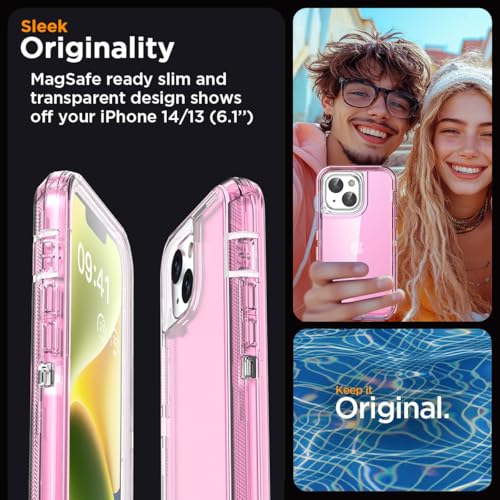 AICase for iPhone 16e/13/iphone 14 Case Clear 3 in 1 Heavy Duty Drop Protection Full Body Rugged Shockproof/Dust Proof 3-Layer Military Protective Tough Durable Cover for iPhone 16e/13/14 6.1"_2 - image 7