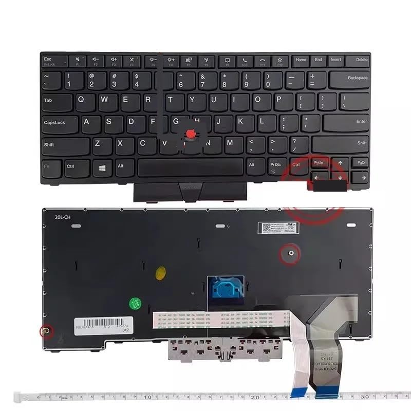 Clavier US Lenovo Thinkpad L14 Gen 1 Gen 2 rétroéclairage TP00120E