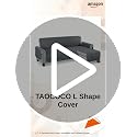 Image of TAOCOCO Couch Slipcover L Shape Sofa Cover Sectional Couch Chaise Lounge Cover Reversible Sofa Cover Furniture Protector Cover for Home Decor (Dark Grey, Large) ,Microfiber