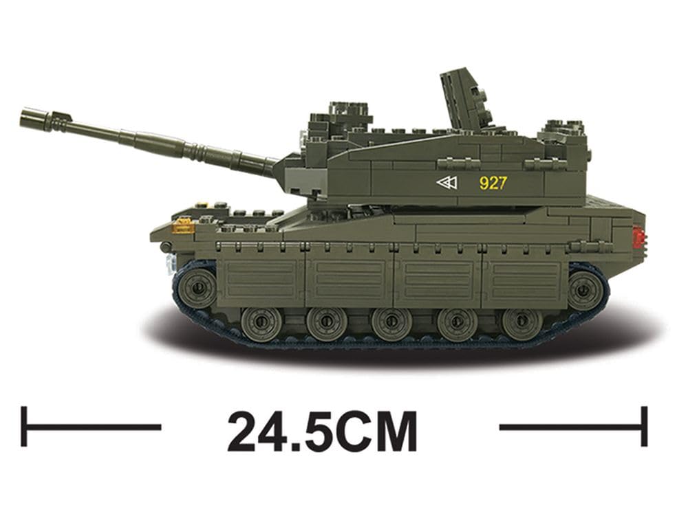 Sluban M38-B0305 - Modellino di carro armato da costruire, grande, per bambini dai 4 anni in su', 344 pezzi