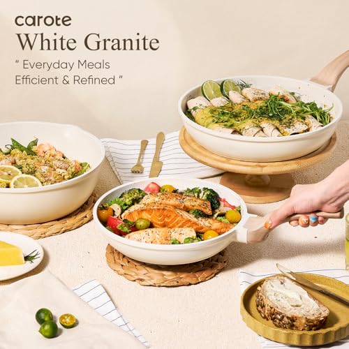 CAROTE 14 Pcs Pots and Pans Set Nonstick,Cookware Set Kitchen Cooking Set with Utensil and Pan Protectors by CAROTE - Image 9