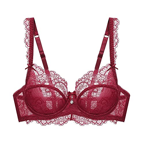 Soutien-gorge en dentelle non doublé WENJUN avec armatures pour femme