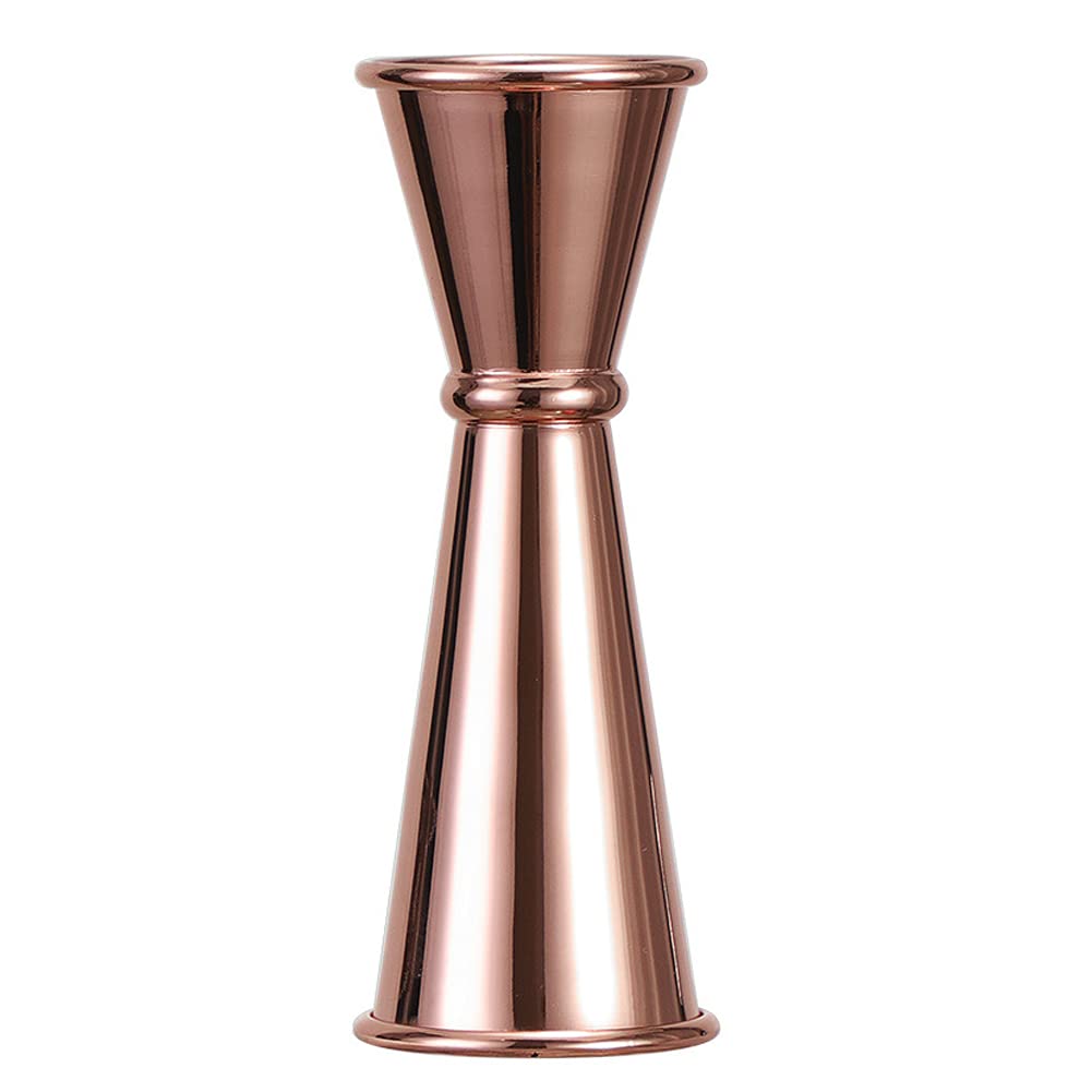 1 Pack Double Cocktail Jigger,Bar Jiggers with Measures(Rose gold)