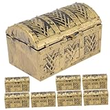 coffre a jouet corsaire Coffre au trésor : fabriqué à partir de matériaux et de matériaux, coffre de pirate délicat et miniature, décoration pour fête sur le thème des et jouet pour filles, décorations d'anniversaire de