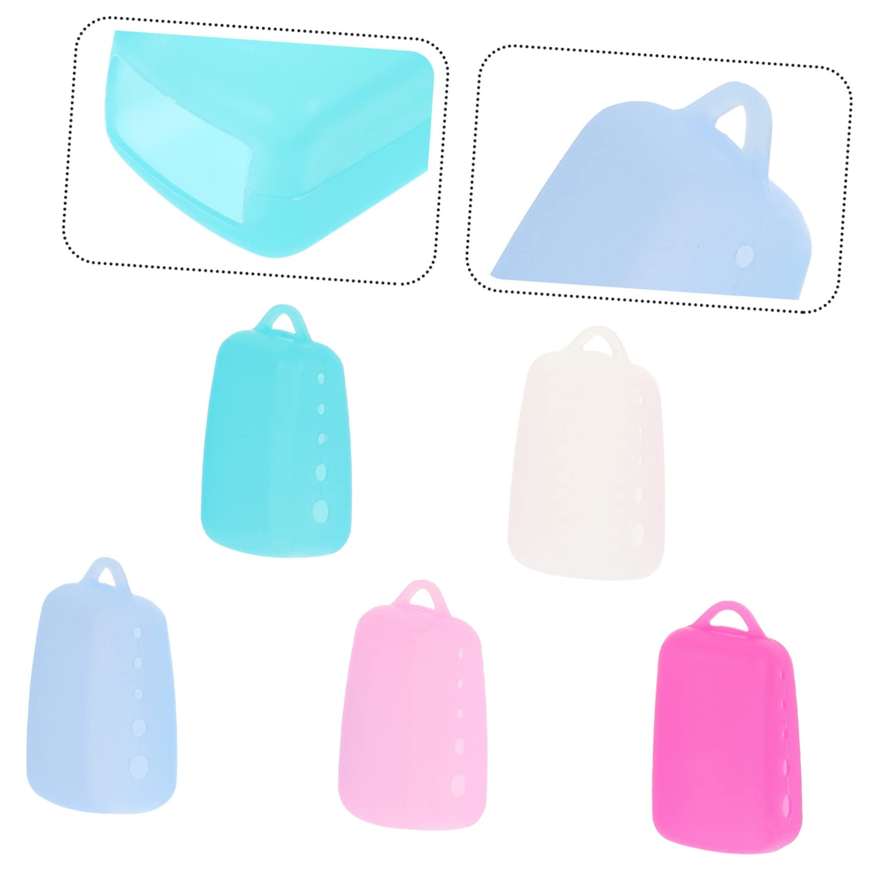 GLEAVI 50pezzi Coperture Silicone Per Testine Spazzolino Protezione Per Spazzolini Viaggio Accessori Per Orale Per Camping e Trasporti Compatti
