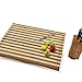 Prosumer's Choice Stovetop Cover Bamboo Cutting Board | Premium, Sustainable, Expands Kitchen Space, Easy to Clean - with Adjustable Legs and Juice Grooves - Large - 29.5