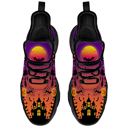 Ciadoon Halloween Shoes for Men Women Road Running Shoes Athletic Walking Tennis Sneakers Breathable Shoes Gifts for Boy Girl3