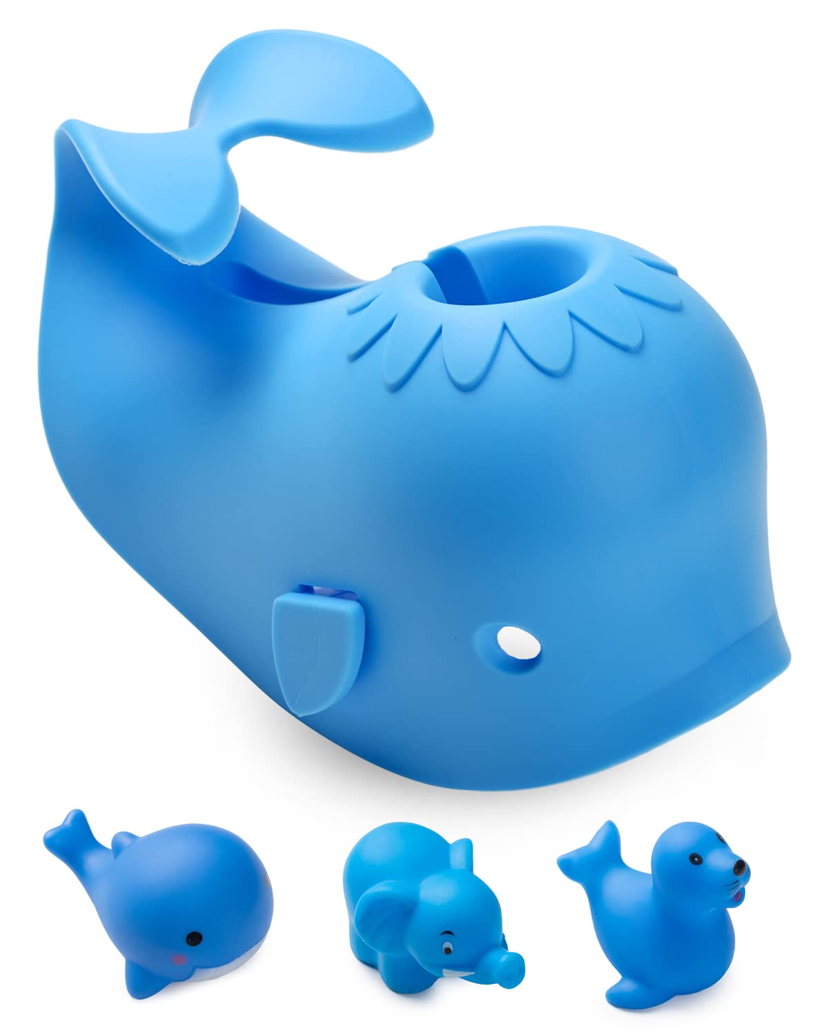 Mandoo Faucet Cover Bathtub Baby, Bath Spout Cover for Baby, Bath Faucet Cover for Kids, Tub Spout Cover Bathtub Faucet Cover Kids Safety, Protection Baby Universal Bath Silicone Toys Whale Grey : Baby
