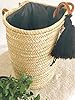 Panier de plage, Panier de plage en paille, Sac cabas bohème, Panier de plage XXL #5