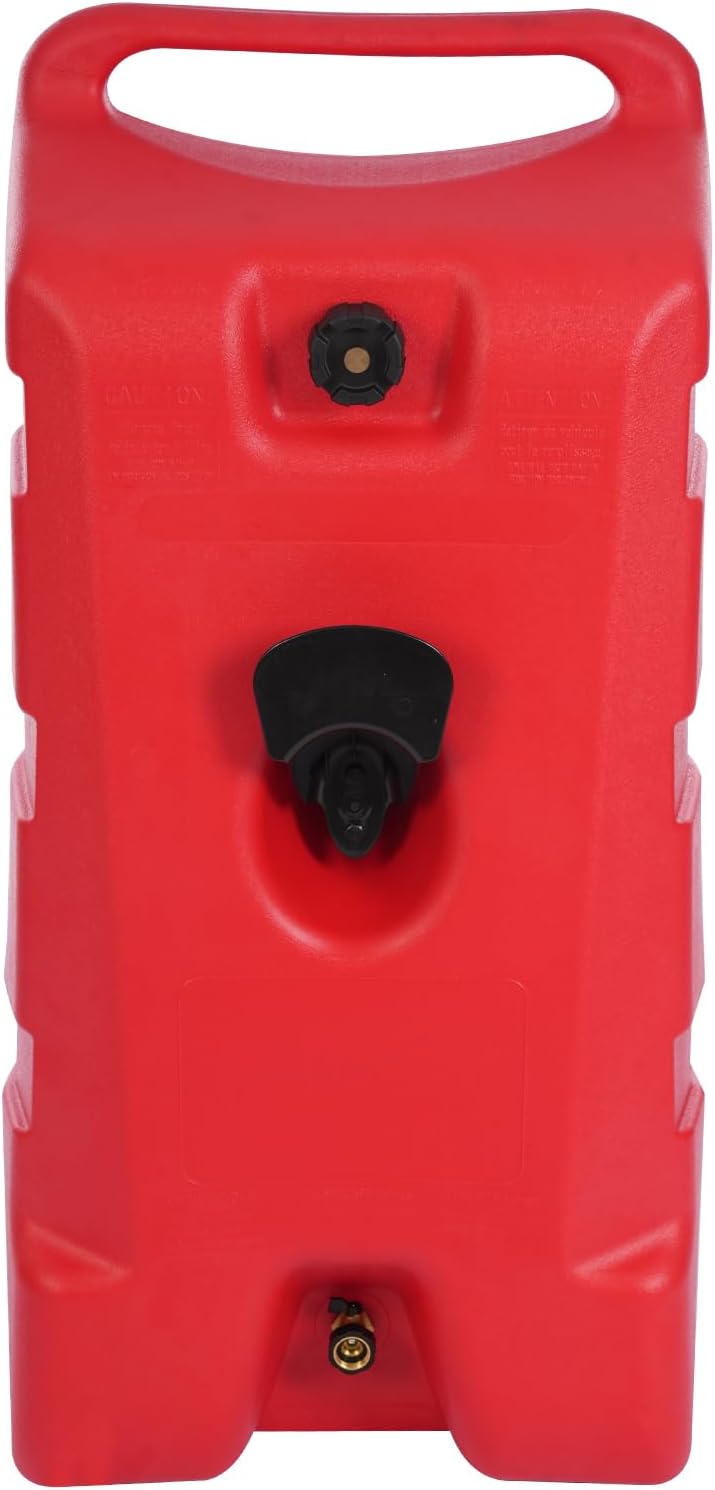 Boat Fuel Tank,Outboard Fueling Tank,Free-standing Outboard Fueling Tank with Hose and Hose Bracket,Portable Large Capacity Outboard Boat Fuel Tank, 119L/31.44gal