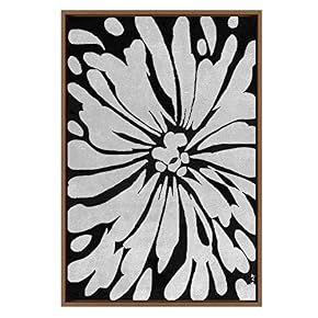 SIGNWIN Framed Canvas Wall Art Black and White...