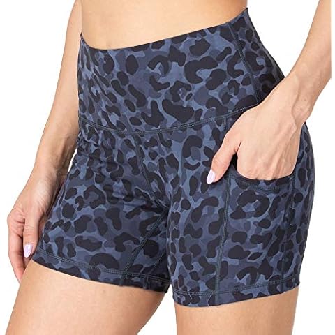 Sunzel 8" / 5" Biker Shorts for Women with Pockets, High Waisted Yoga Workout Shorts Cover