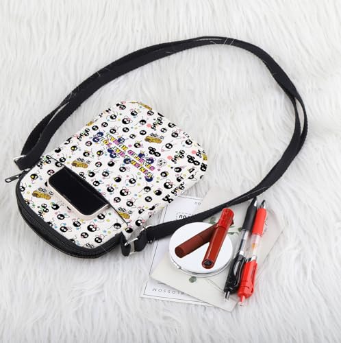 CMNIM Soot Sprite Gifts Anime Crossbody Bag Japanese Anime Inspired Gifts for Anime Lovers Fans Finish What You Started Human4