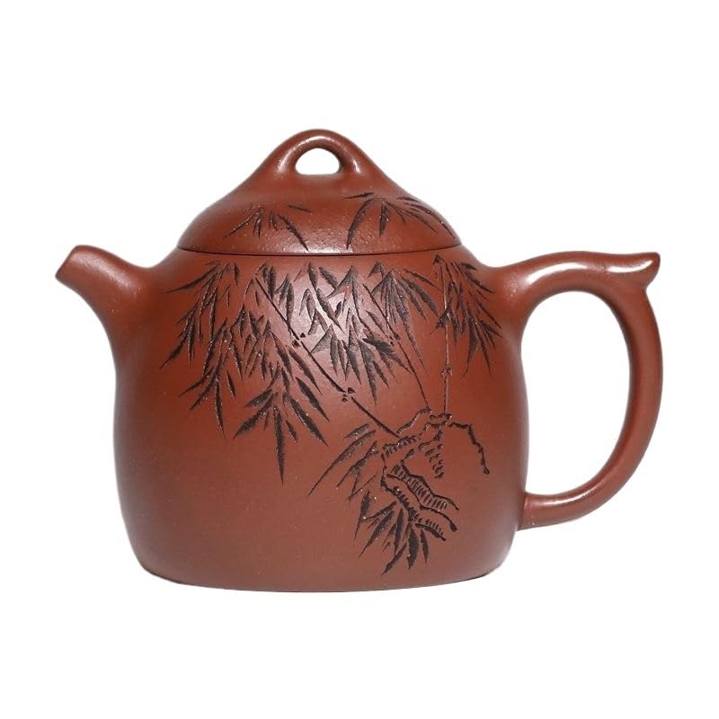 Czajnik do herbaty 290 ml, retro, fioletowy gliniany czajniczek, ręcznie robiony, surowy, gliniany czajnik z sitkiem, zestaw do herbaty Zisha, dzbanek do kawy, czajniczek do kuchenki
