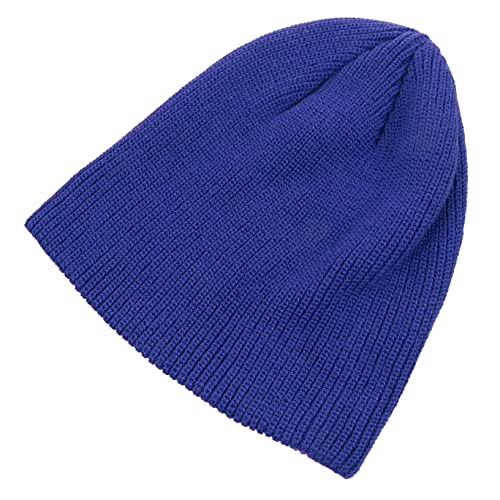 TINEASUR Woolen Cap Blue Woolen Yarn Knitted Hat for Women