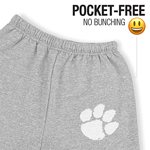 LOGOVISION Clemson University Primary Logo Mens Jogger Sweatpants, Athletic Heather, X-Large3