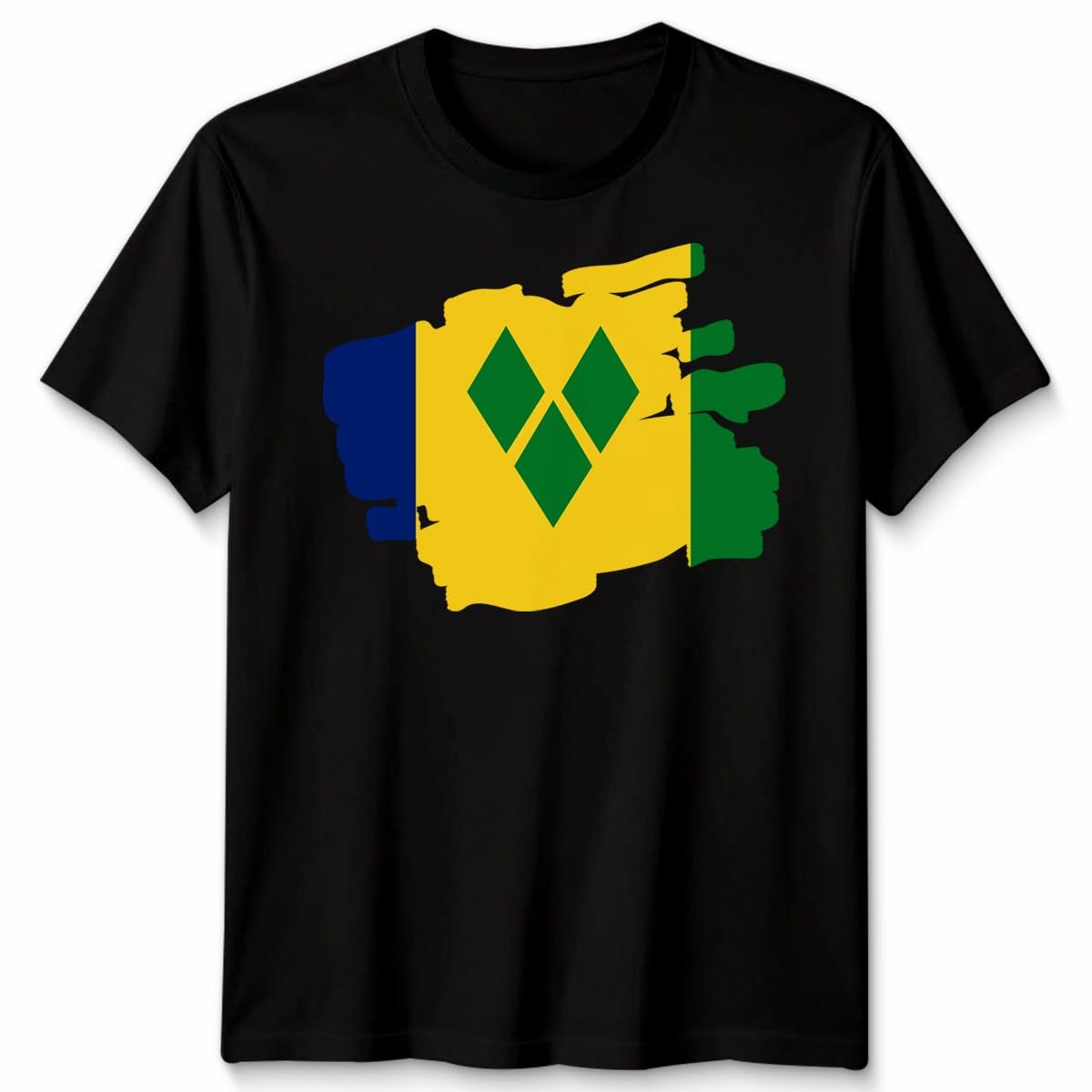 D&T Torn Saint Vincent and Grenadines Flag Football Unisex Tshirt Unisex M