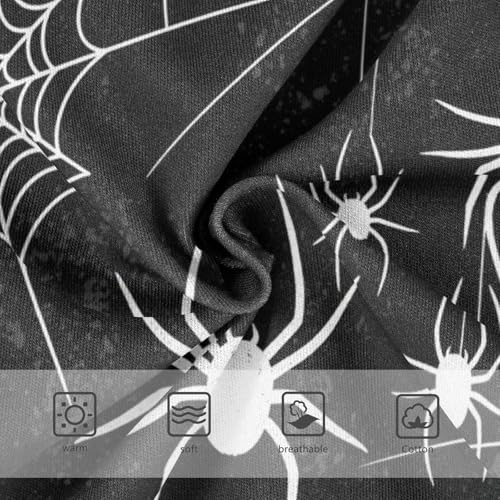 Toddler Briefs, White Spiders Webs Black Girls Cotton Underwear, 2–8 Years3