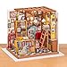 Robotime Dollhouse Kit Miniature DIY Library House Kits Best Birthday Gifts for Teens