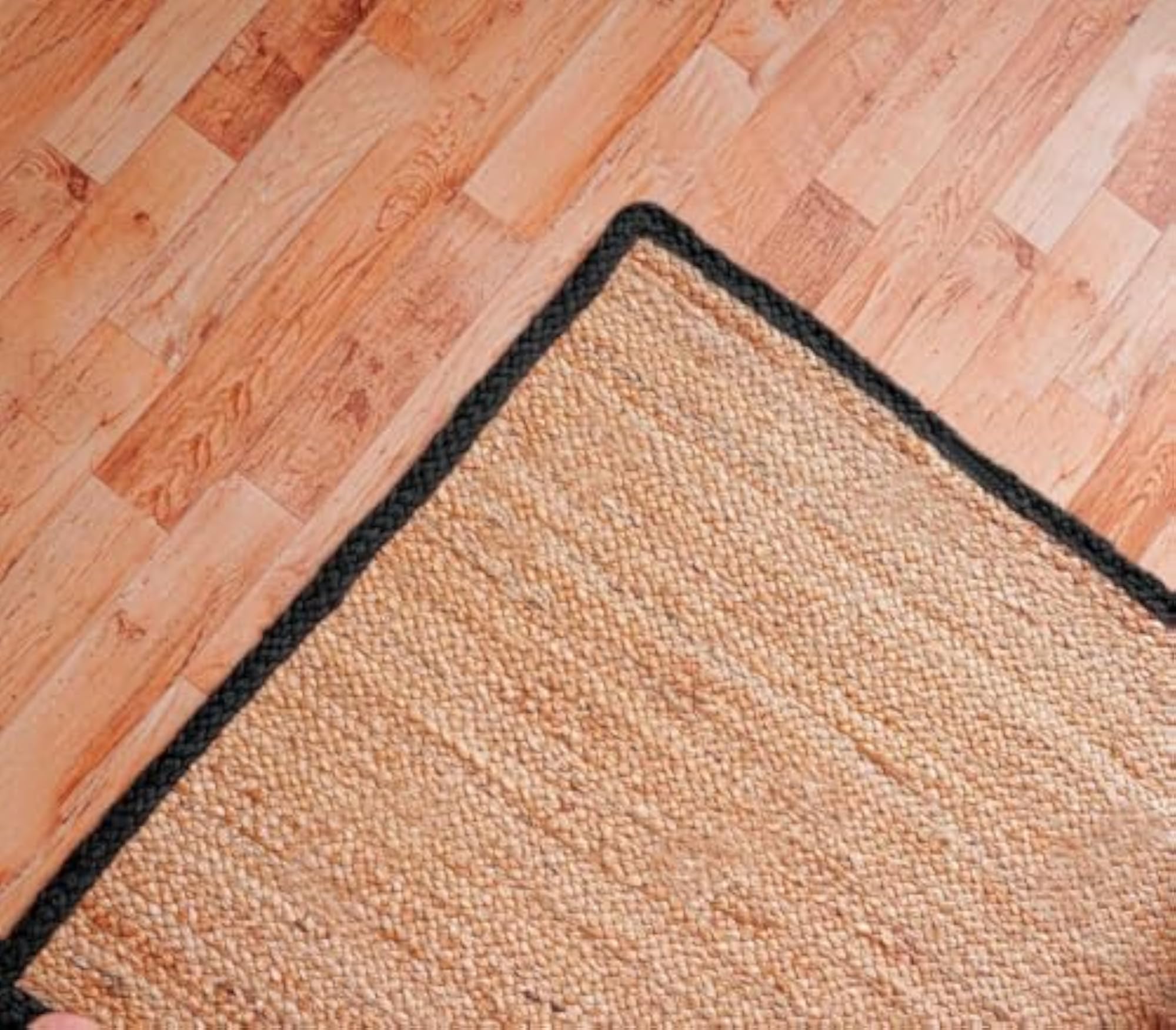 Jute Braided Reversible Hand Woven Rectangular Rug Carpet Mat