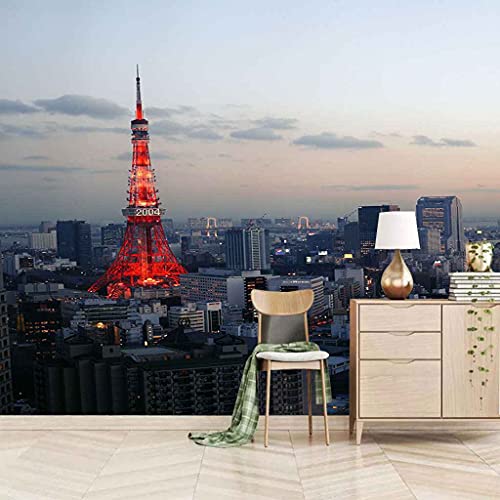 Papier peint paysage Tour Eiffel 3D mural moderne déco chambre et salon - 2