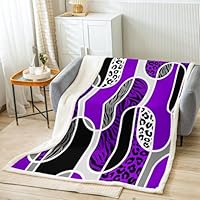 Homemissing Zebra Bettdecke 200x200cm - Kuhfell Design 4-Jahreszeiten Steppbett