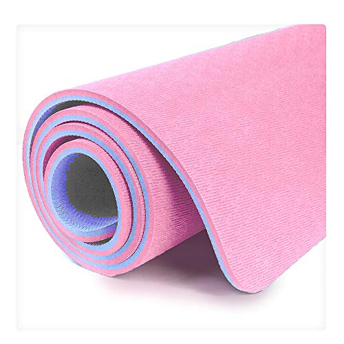 Hatha Yoga Extra Thick TPE Yoga Mat 72″x 32″ Thickness 1/2 Inch Eco