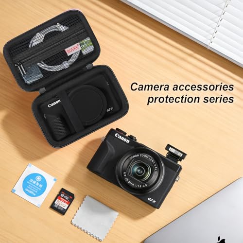 Estuche rígido y funda de silicona para Canon Powershot G7 X Mark III miniatura 6