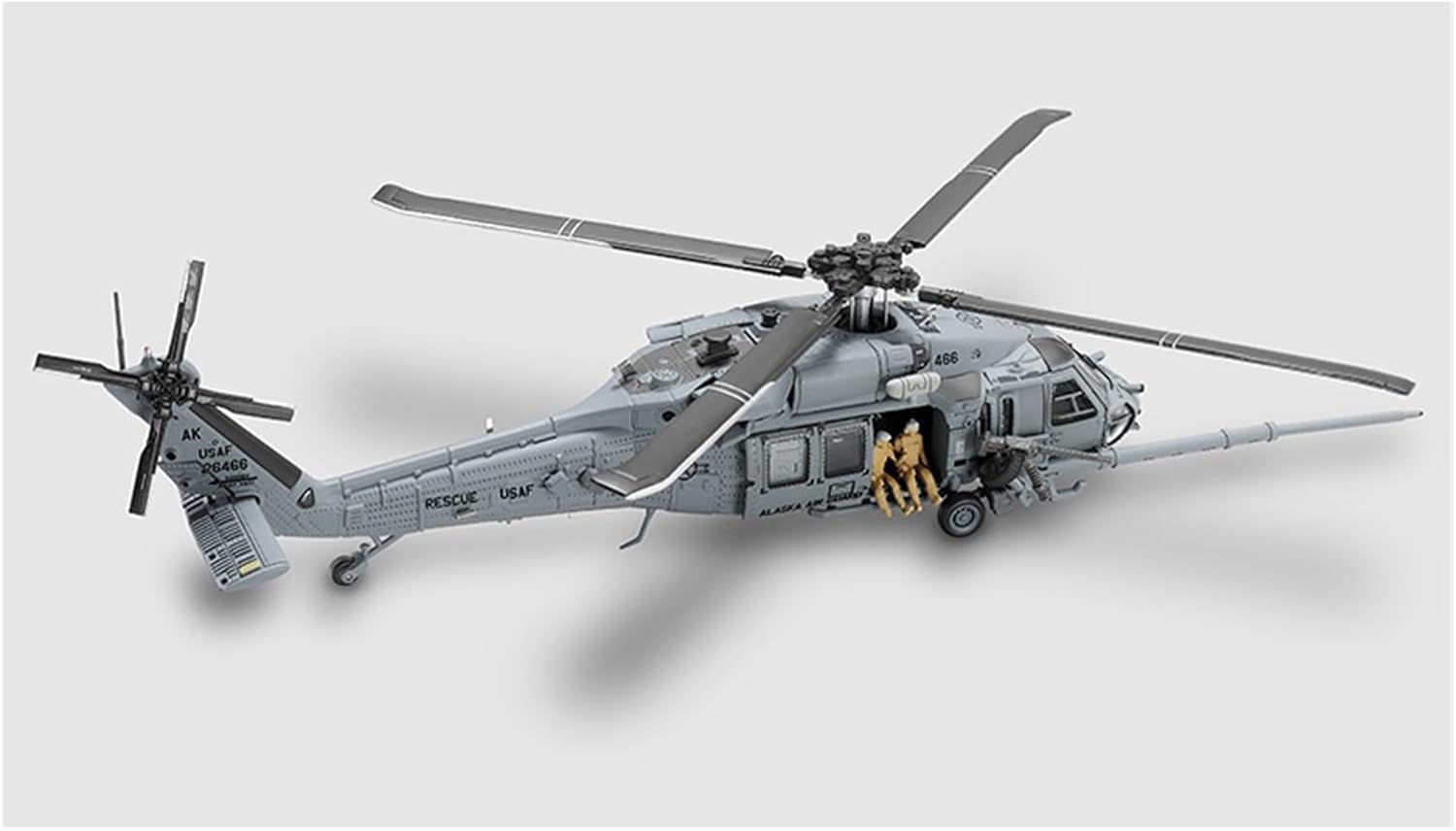 1/100 for HH-60G Pave Hawk 210th Rescue Squadron Alloy Gray Helicopter Souvenir Collection Scale Metal Airplane