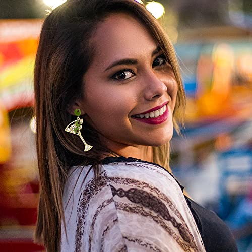Madison Tyler Cute Cheer Goblet Dangle Earrings For Women Trendy,Fun Pave Rhinestone Martini Glass Earrings For Teen Girls,Gifts For Girls Teens And Women #TOP2