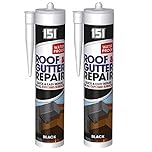 Roof and Gutter Sealant, Sealant and Adhesive for Roofing, Waterproof Roof Repair, Repairs on all Exposed Surfaces, Black