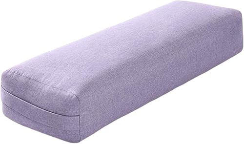Miniatura 7 de Generic Cojín de apoyo prémium para yoga para mayor comodidad, almohada de meditación rectangular larga con asa de transporte