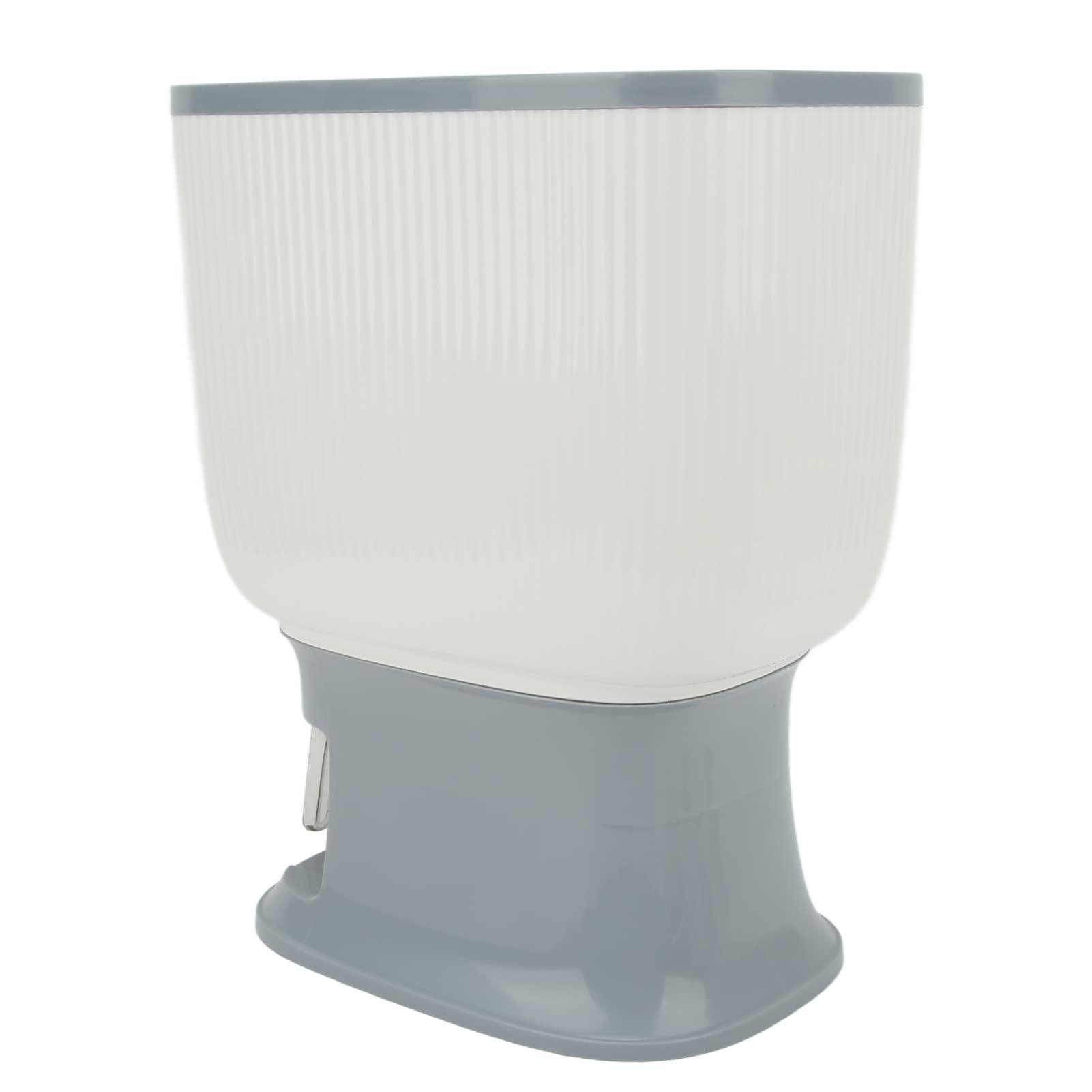 EMUKOEP Distributore Automatico di Riso a Rimbalzo Contenitore di Stoccaggio di Grande capacità per Cereali Integrali con Tazza (Grigio chiaro)